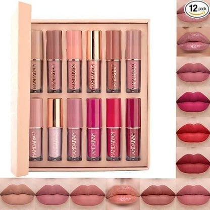 Velvet Matte Liquid Lipstick Set of 12