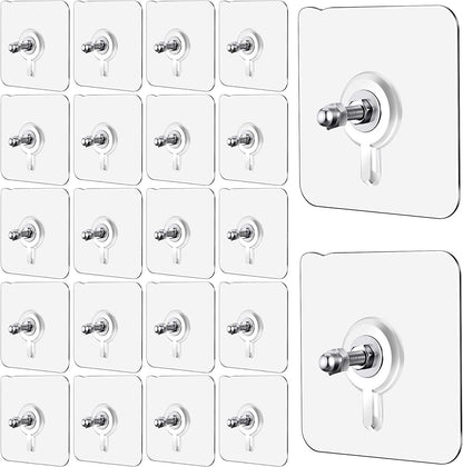 Wall Mount Screw Hooks for Kitchen/Bathroom/Bedroom/Living Room (set of 10)