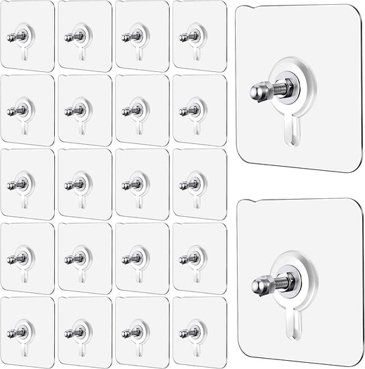 Wall Mount Screw Hooks for Kitchen/Bathroom/Bedroom/Living Room (set of 10)