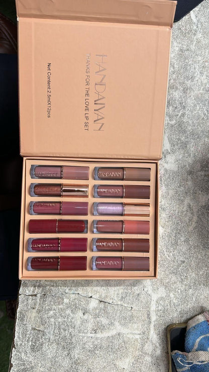 Velvet Matte Liquid Lipstick Set of 12